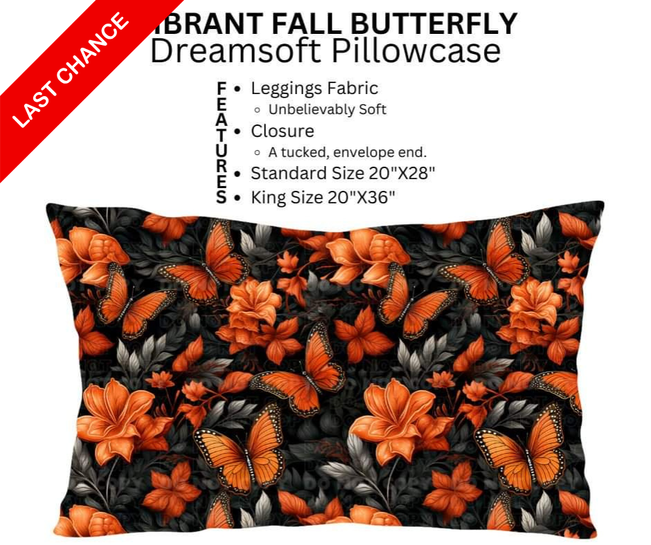 Vibrant Fall Butterfly Dreamsoft Pillowcase