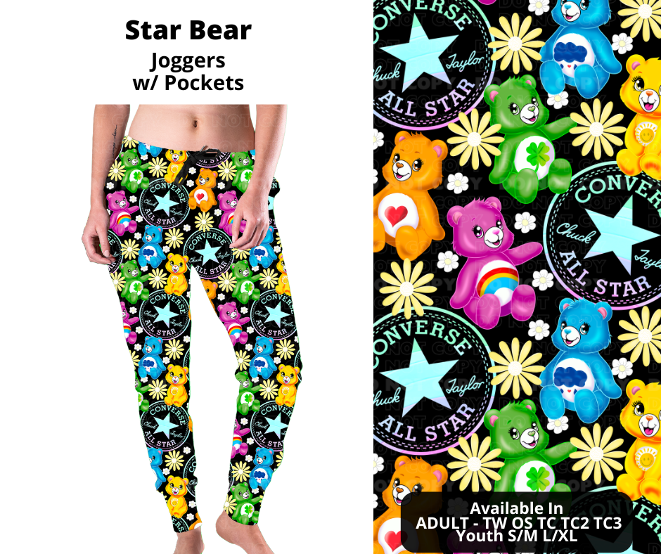 Preorder! Closes 11/21. ETA Jan. Star Bear Joggers