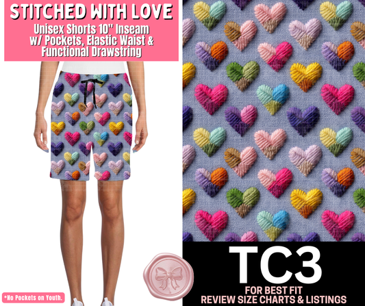 Stitched With Love Unisex Shorts
