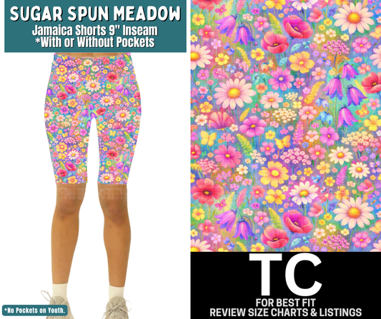 Sugar Spun Meadow Jamaica Shorts w/ Pockets