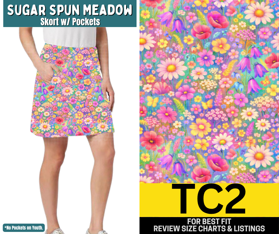 Sugar Spun Meadow Skort