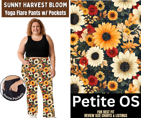 Sunny Harvest Bloom Yoga Flare Pants
