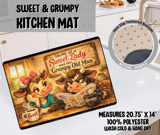 Sweet & Grumpy Kitchen Mat