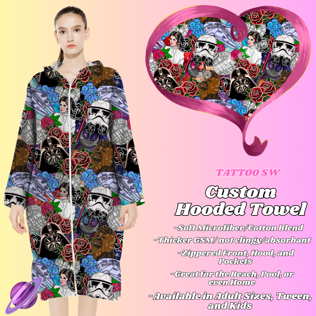 TATTOO SW- HOODED TOWEL- PREORDER CLOSING 4/27