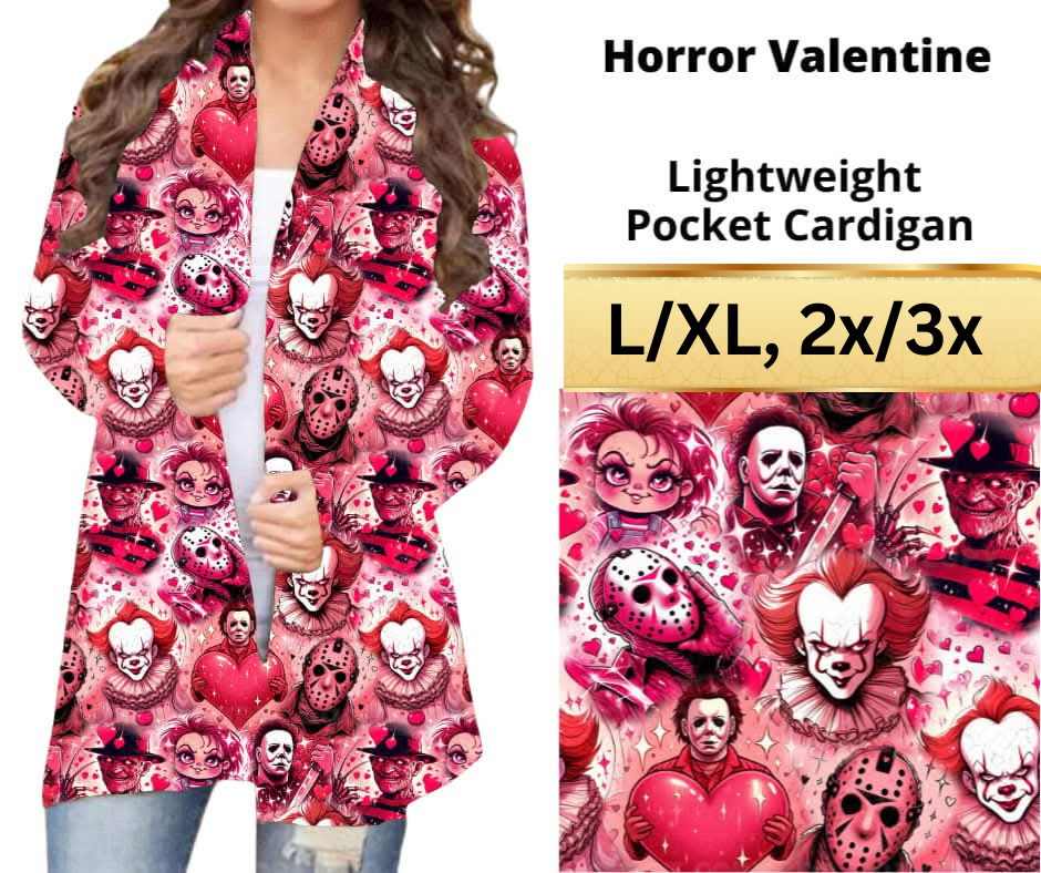 Horror Valentine Pocket Cardigan