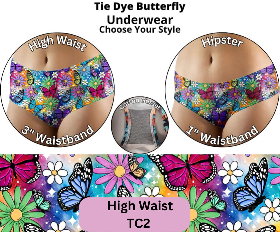 Tie Dye Butterfly Underwear