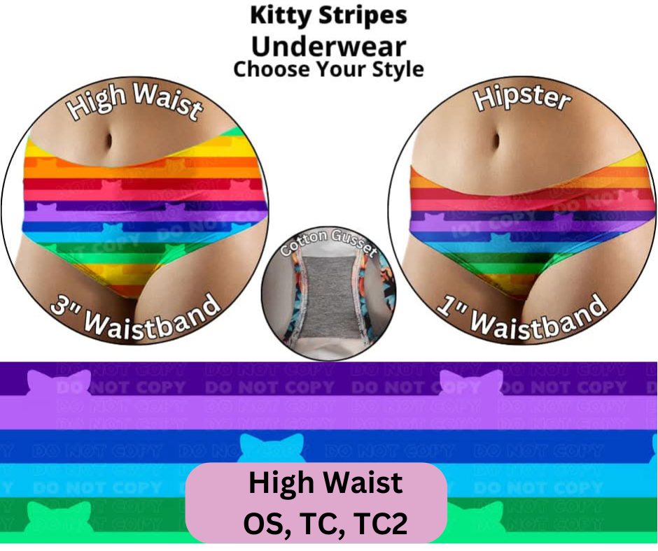 Kitty Stripes Underwear