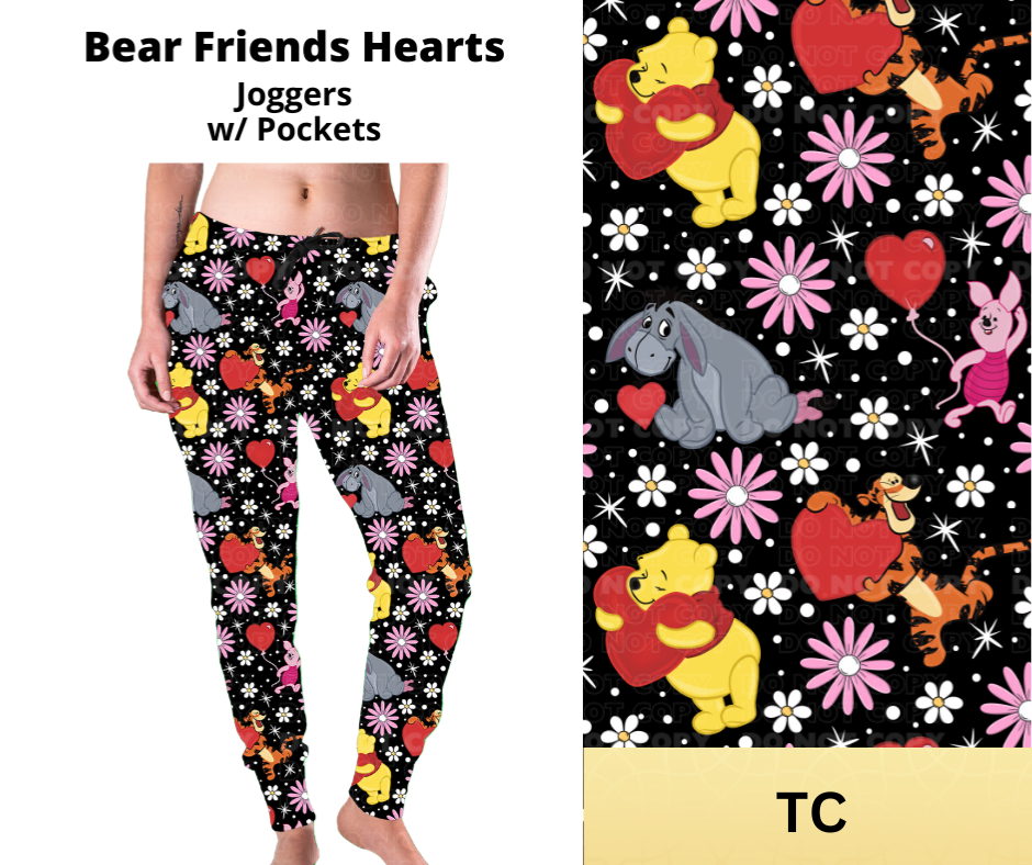 Bear Friends Hearts Joggers