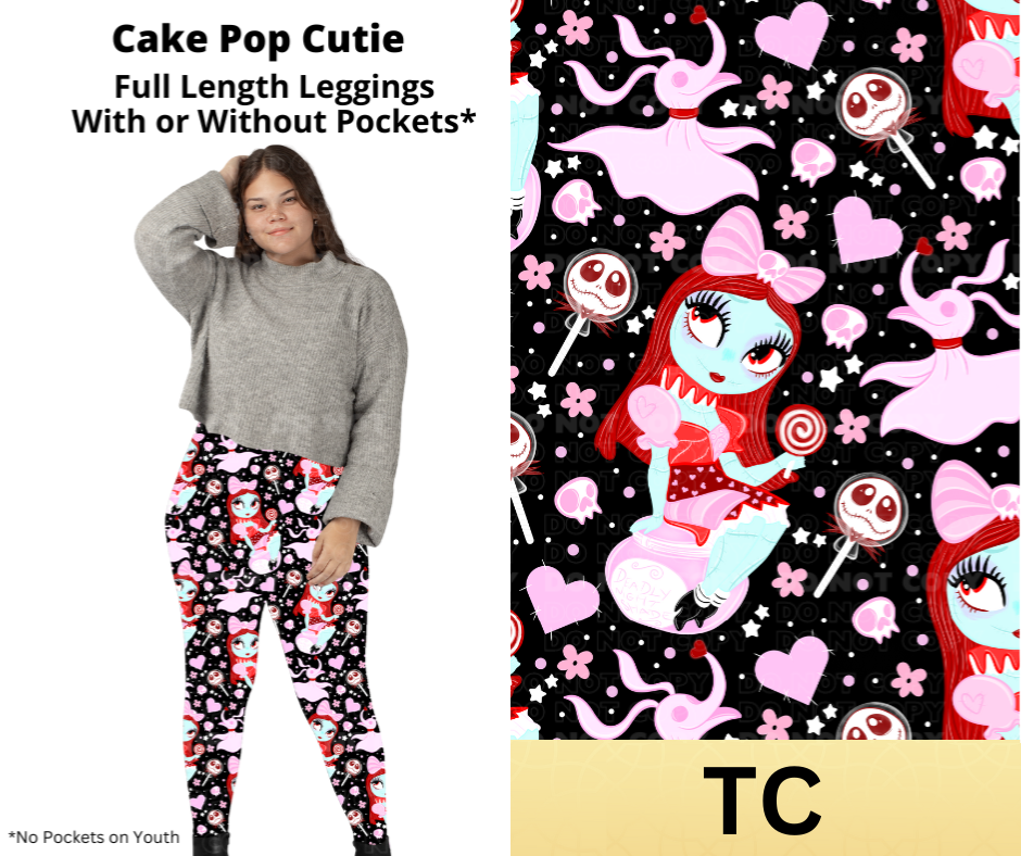 Cake Pop Cutie Full Length Leggings w/ Pockets