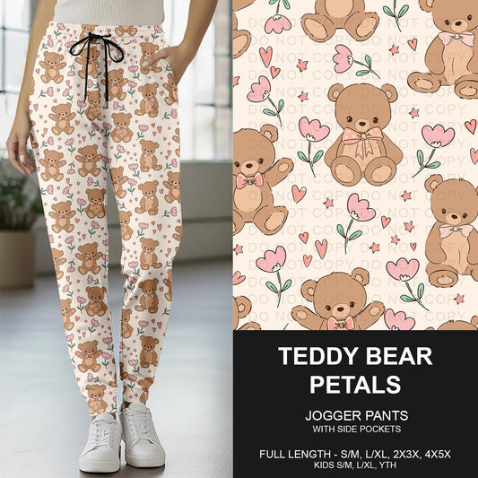 B265 - Preorder Teddy Bear Petals Joggers (Closes 12/14. ETA mid Feb..)