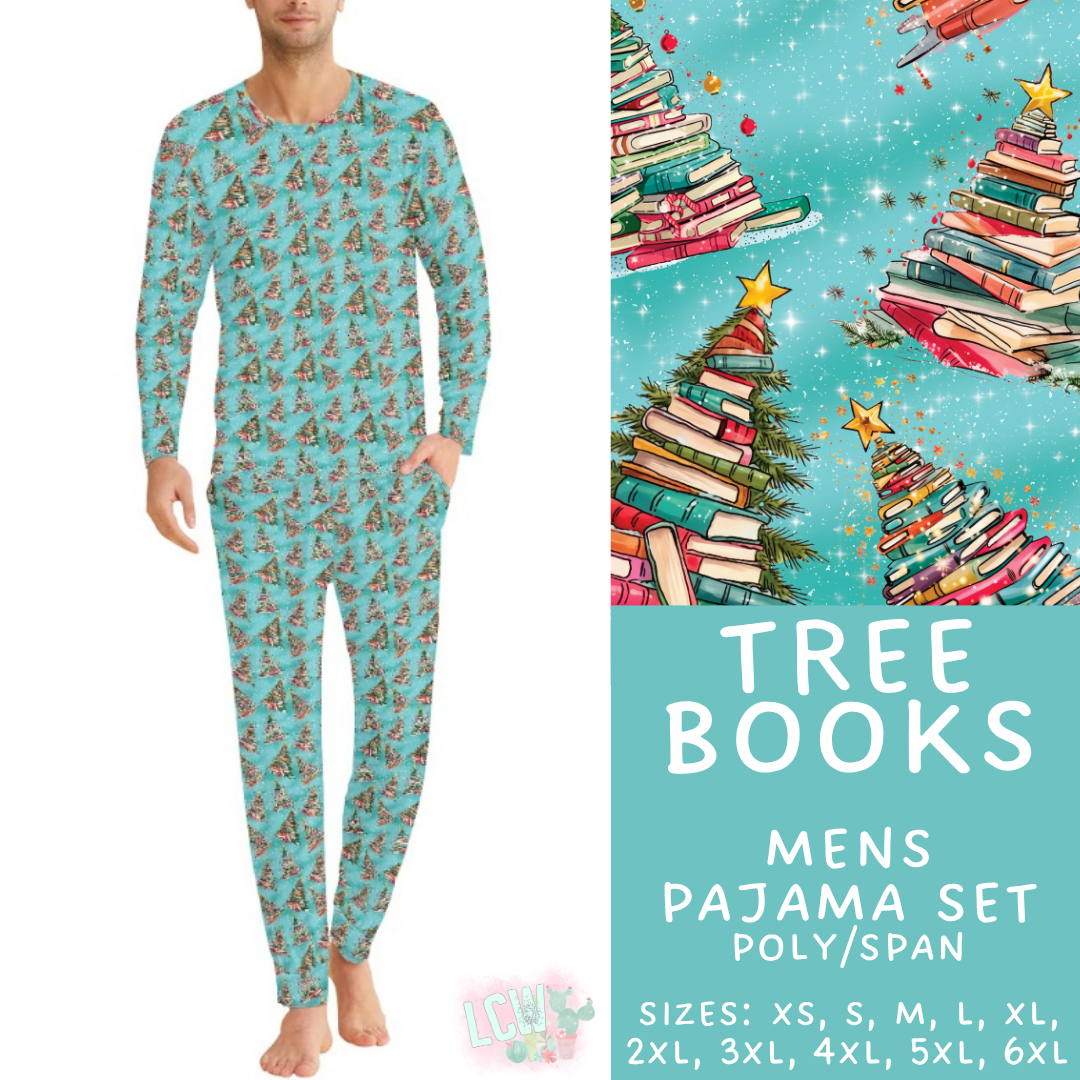 Batch #584 - Christmas Family Pajamas - Closes 9/11 - ETA mid Nov - Tree Books Men's Pajama Set