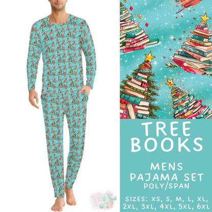 Batch #584 - Christmas Family Pajamas - Closes 9/11 - ETA mid Nov - Tree Books Men's Pajama Set