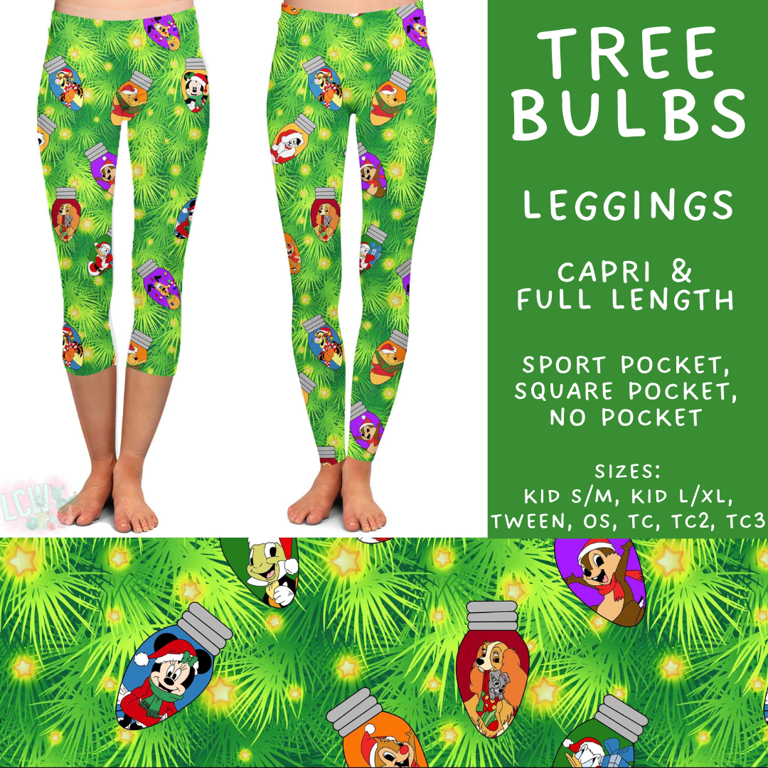 Batch #598 - Magical Character Christmas 2 - Closes 10/14 - ETA early Dec - Tree Bulbs Full and Capri Length Leggings