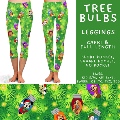 Batch #598 - Magical Character Christmas 2 - Closes 10/14 - ETA early Dec - Tree Bulbs Full and Capri Length Leggings
