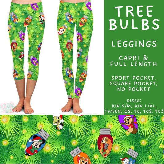 Batch #598 - Magical Character Christmas 2 - Closes 10/14 - ETA early Dec - Tree Bulbs Full and Capri Length Leggings