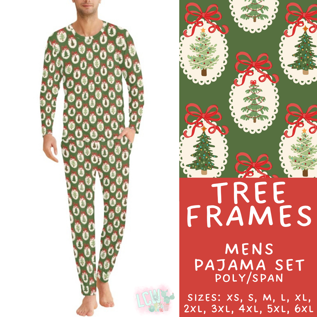 Batch #584 - Christmas Family Pajamas - Closes 9/11 - ETA mid Nov - Tree Frames Men's Pajama Set