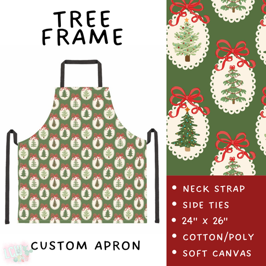 Batch #591 - Baking Spirits Bright 3 - Closes 9/28 - ETA mid/late Nov - Tree Frame Apron