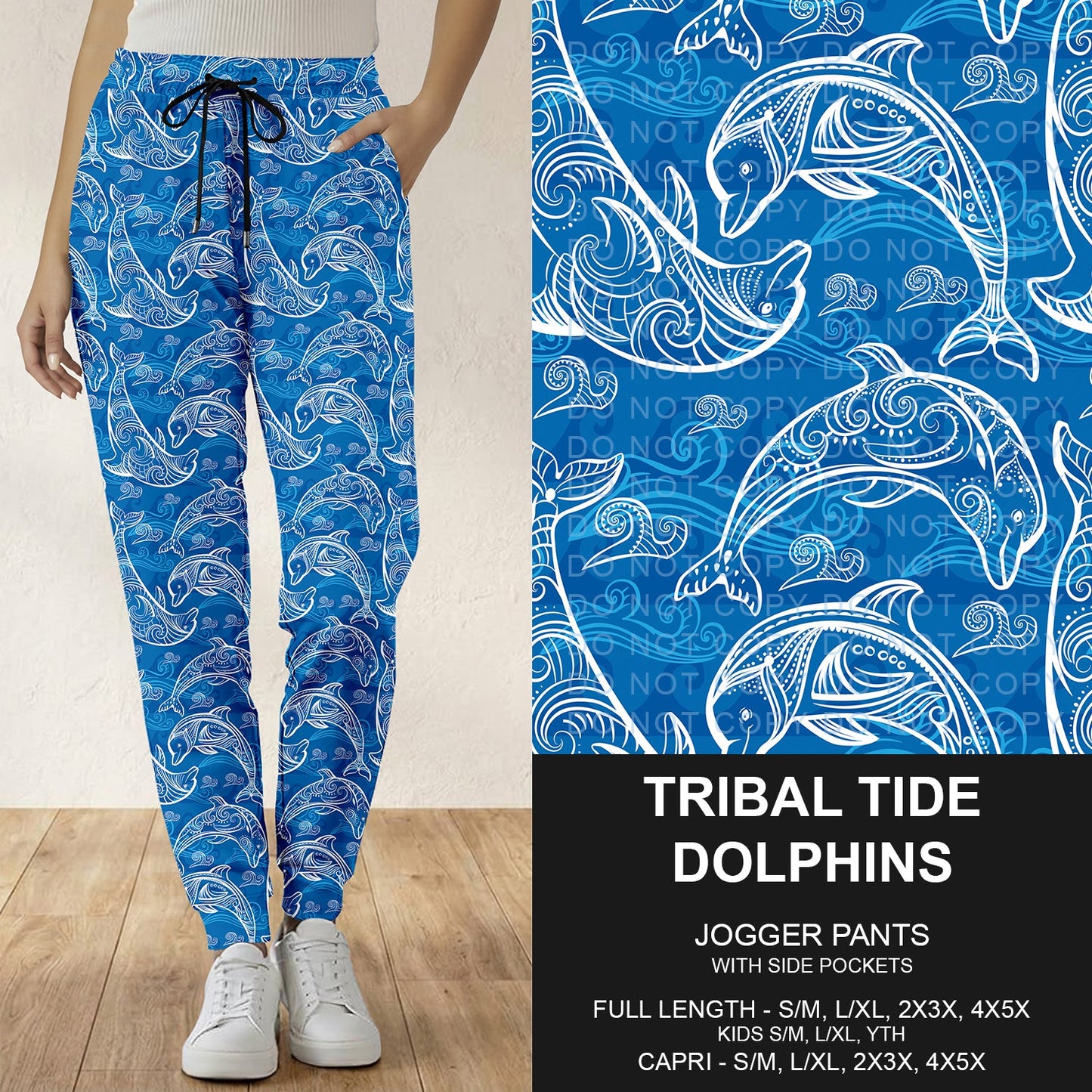 B292 - Preorder Tribal Tide Dolphins Joggers (Closes 5/24. ETA: late July)