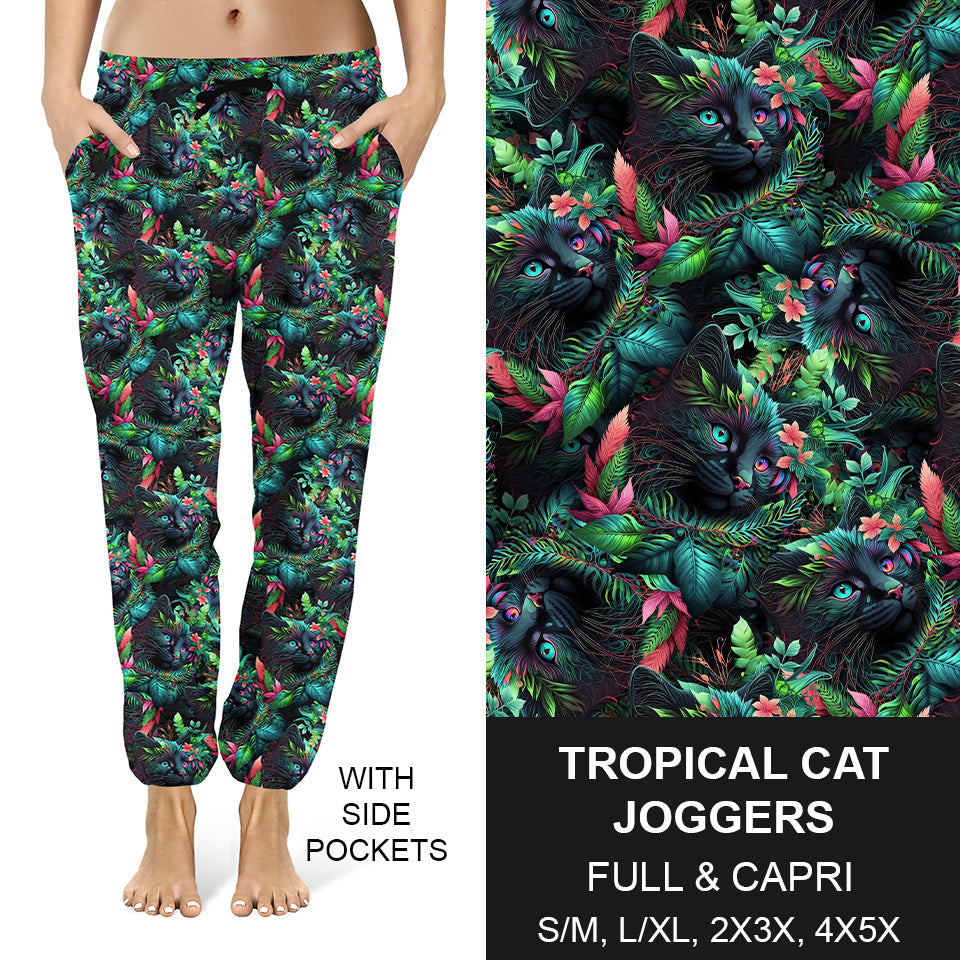 RTS - Tropical Cats Joggers