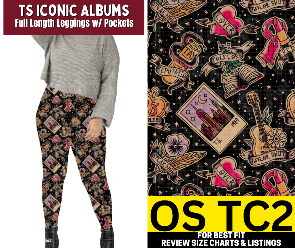 TS Iconic Albums Full Length Leggings w/ Pockets