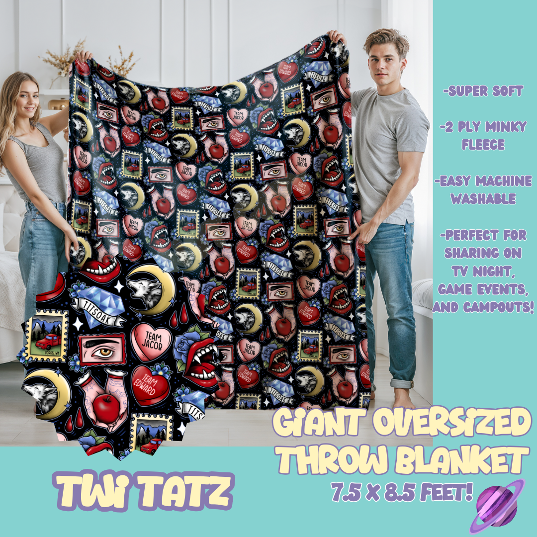 TWI TATZ - OVERSIZED THROW BLANKET 11 - PREORDER CLOSING 2/2