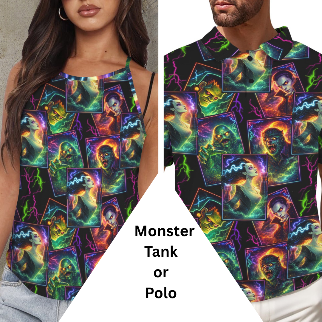 Monster Polo or Tank Top Matching Tops