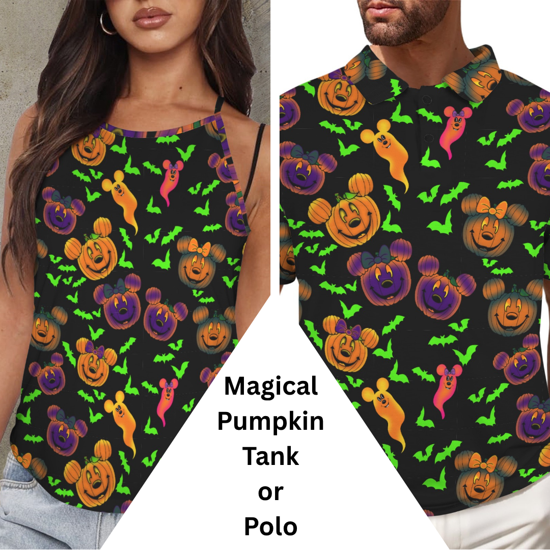 Magical Pumpkins Polo or Tank Top Matching Tops