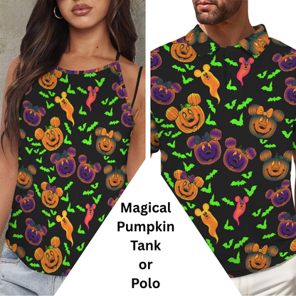 Magical Pumpkins Polo or Tank Top Matching Tops