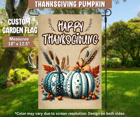 Thanksgiving Pumpkin Garden Flag