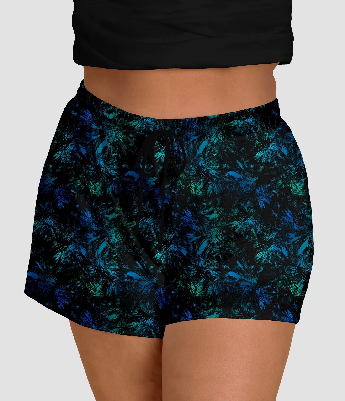 RTS - Tie Dye Palms Jogger Shorts
