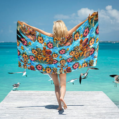 Space Ladies Vacation Beach Towel 31"x71"