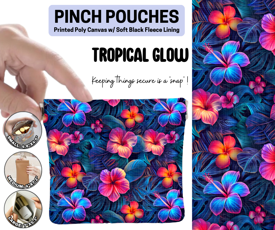 Tropical Glow Pinch Pouches