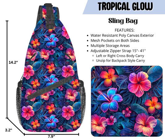 Tropical Glow Sling Bag