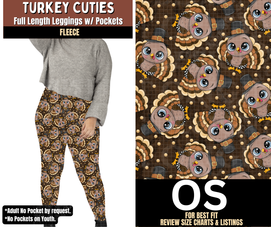 Turkey Cuties Leggings Fleece