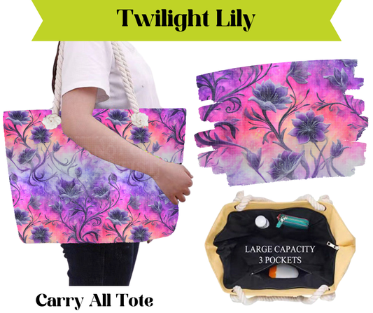Twilight Lily Carry All Tote