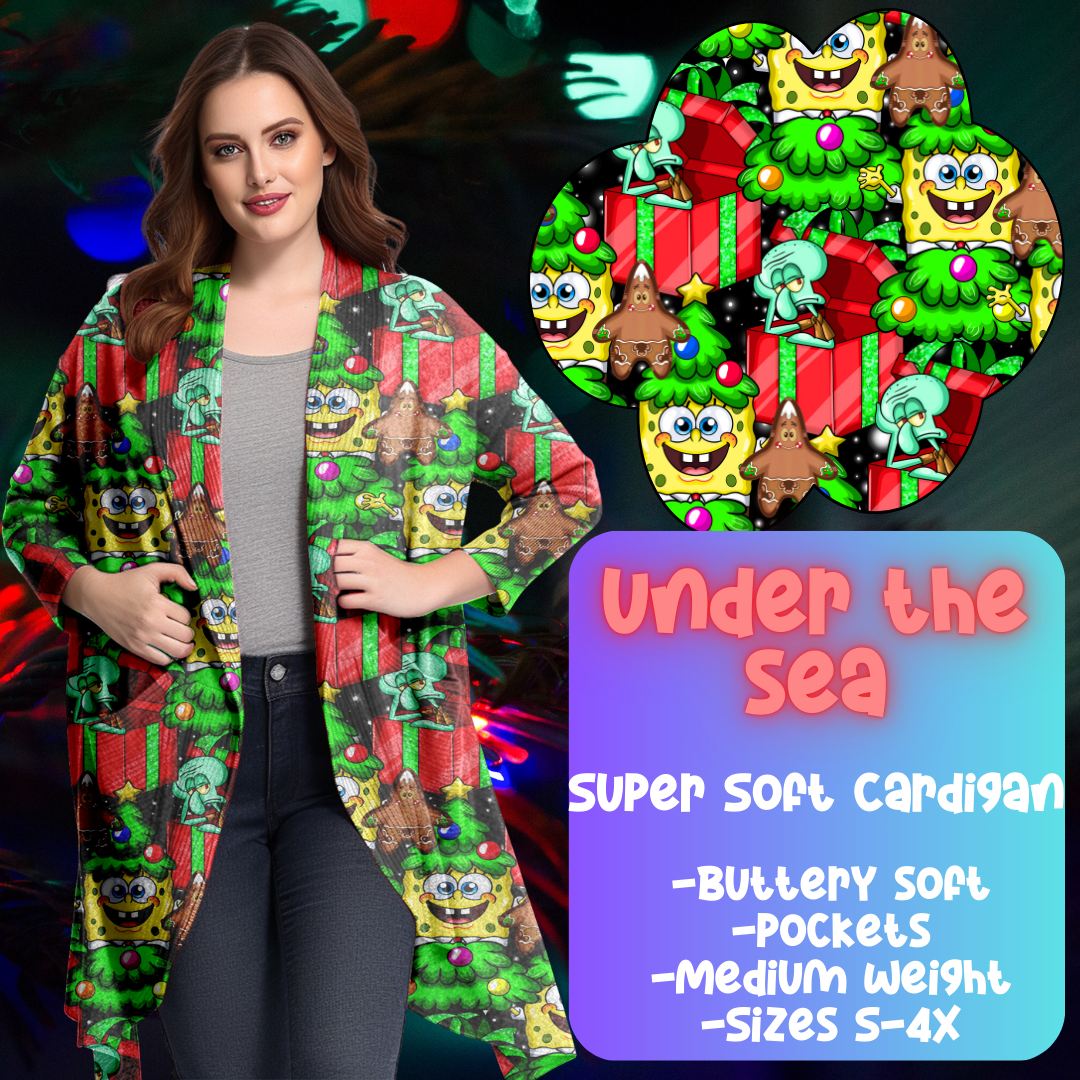 UNDER THE SEA - CHRISTMAS RUN -SOFT CARDGIAN PREORDER CLOSING 9/29