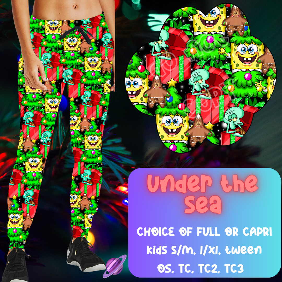 UNDER THE SEA - CHRISTMAS RUN - JOGGER/CAPRI PREORDER CLOSING 9/29