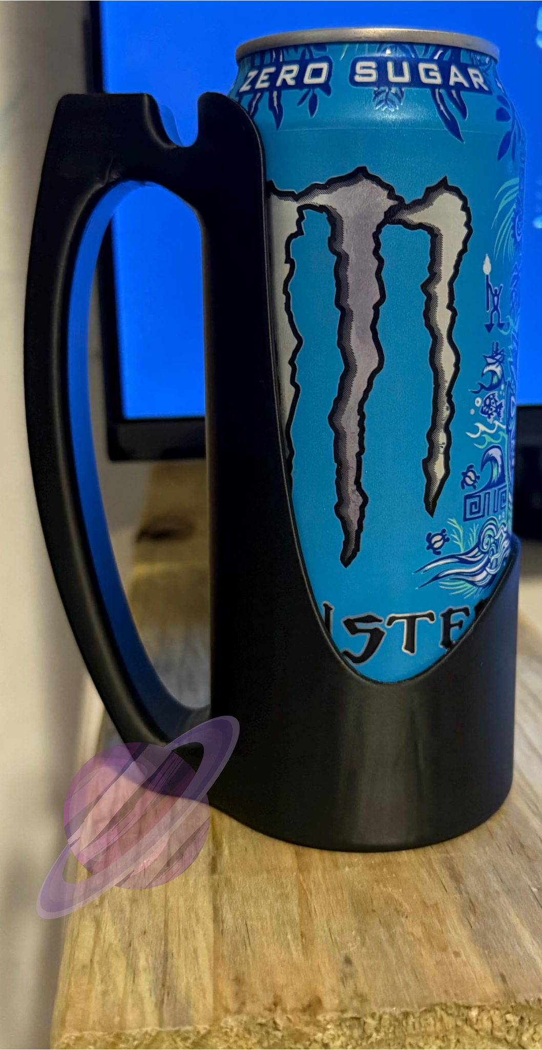 3D PRINTED ENERGY DRINK CUP HOLDER WITH HANDLE