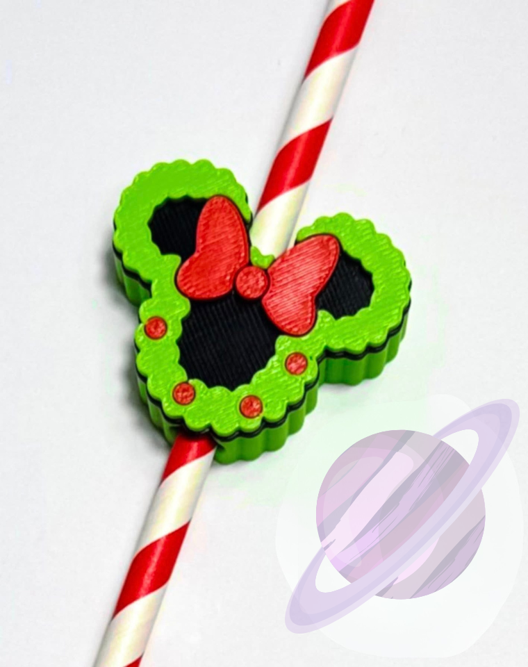 MEAN GREEN- 3D PRINTED STRAW CHARM