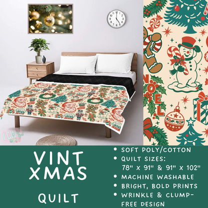 Batch #597 - Christmas Quilts - Closes 10/12 - ETA early Dec - Vint Xmas Quilt
