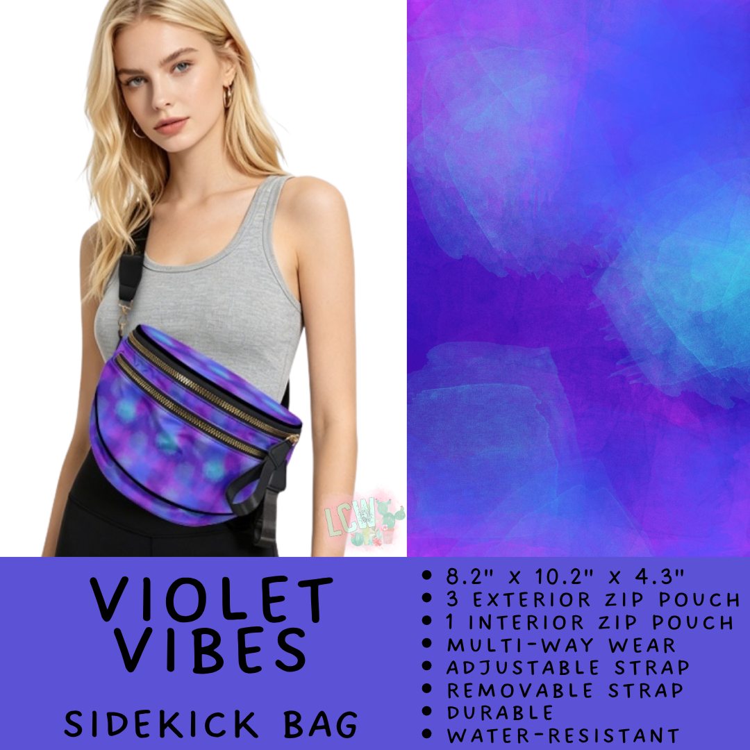 Batch #604 - Sidekick Bag 3 - Closes 10/26 - ETA mid/late Dec - Violet Vibes Sidekick Bag