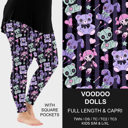 B309 - Preorder Voodoo Dolls Leggings w/ Pockets (Closes 8/23. ETA: late Oct.)