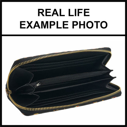 RTS - Cowgirl Boots Zip Around Wallet w/ Wrist Strap