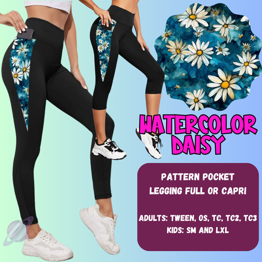 WATERCOLOR DAISY-PPO 13- TOPS AND BOTTOMS-PREORDER CLOSING 6/15