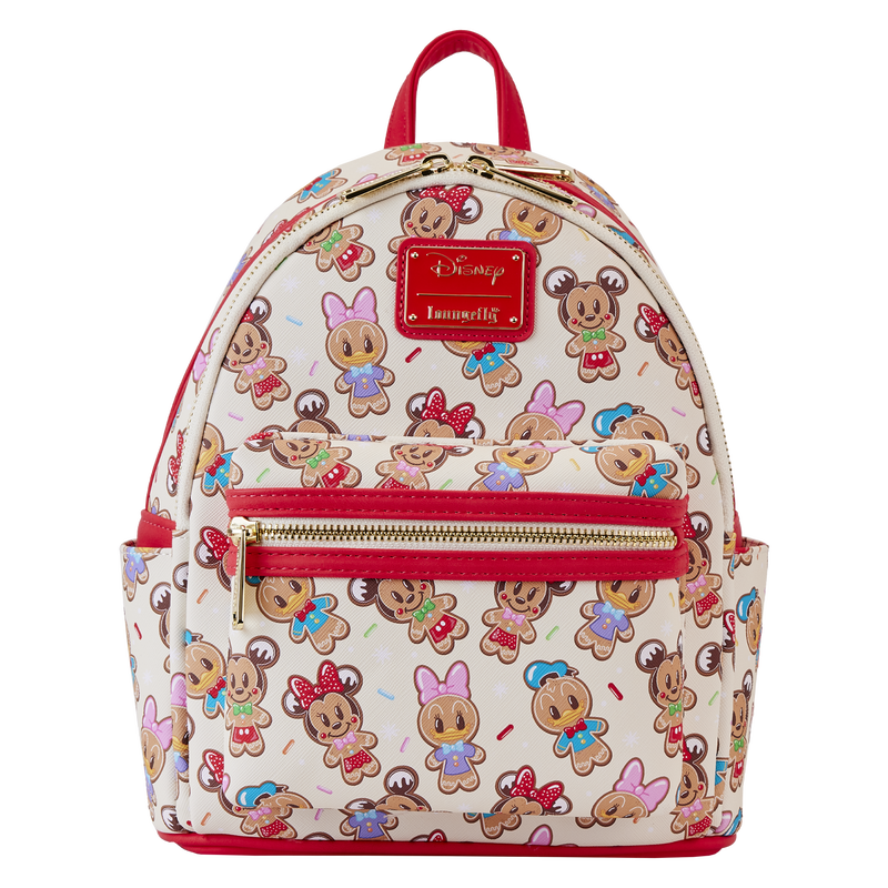 Mickey & Friends Gingerbread Cookie All-Over Print Mini Backpack With Ear Headband