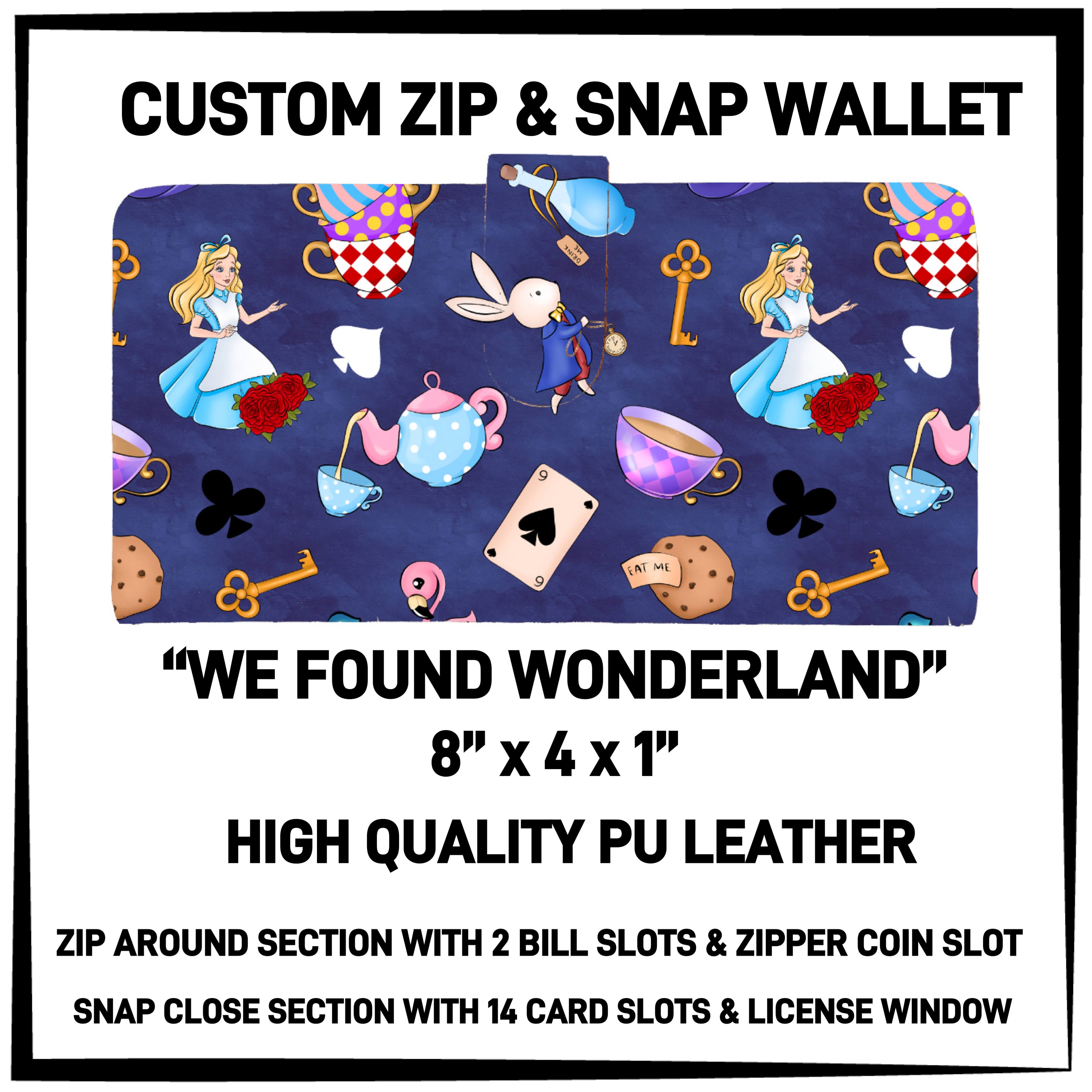 ZW2B - We Found Wonderland Zip & Snap Wallet - Preorder ETA: Mid-Nov