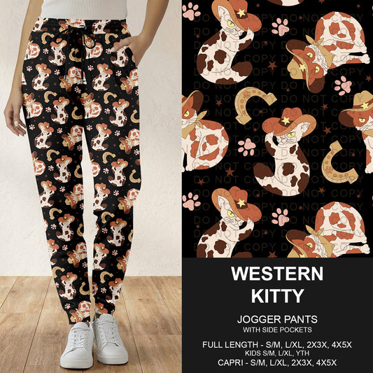 B296 - Preorder Western Kitty Joggers (Closes 6/21. ETA: late Aug.)