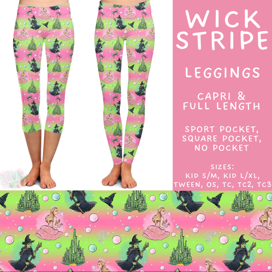 Batch #601 - Cool Characters 19 - Closes 10/21 - ETA mid Dec - Wick Stripe Full and Capri Length Leggings