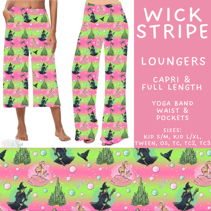 Batch #601 - Cool Characters 19 - Closes 10/21 - ETA mid Dec - Wick Stripe Capri and Full Length Loungers
