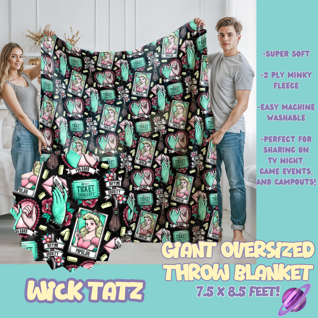 WICK TATZ - OVERSIZED THROW BLANKET 11 - PREORDER CLOSING 2/2